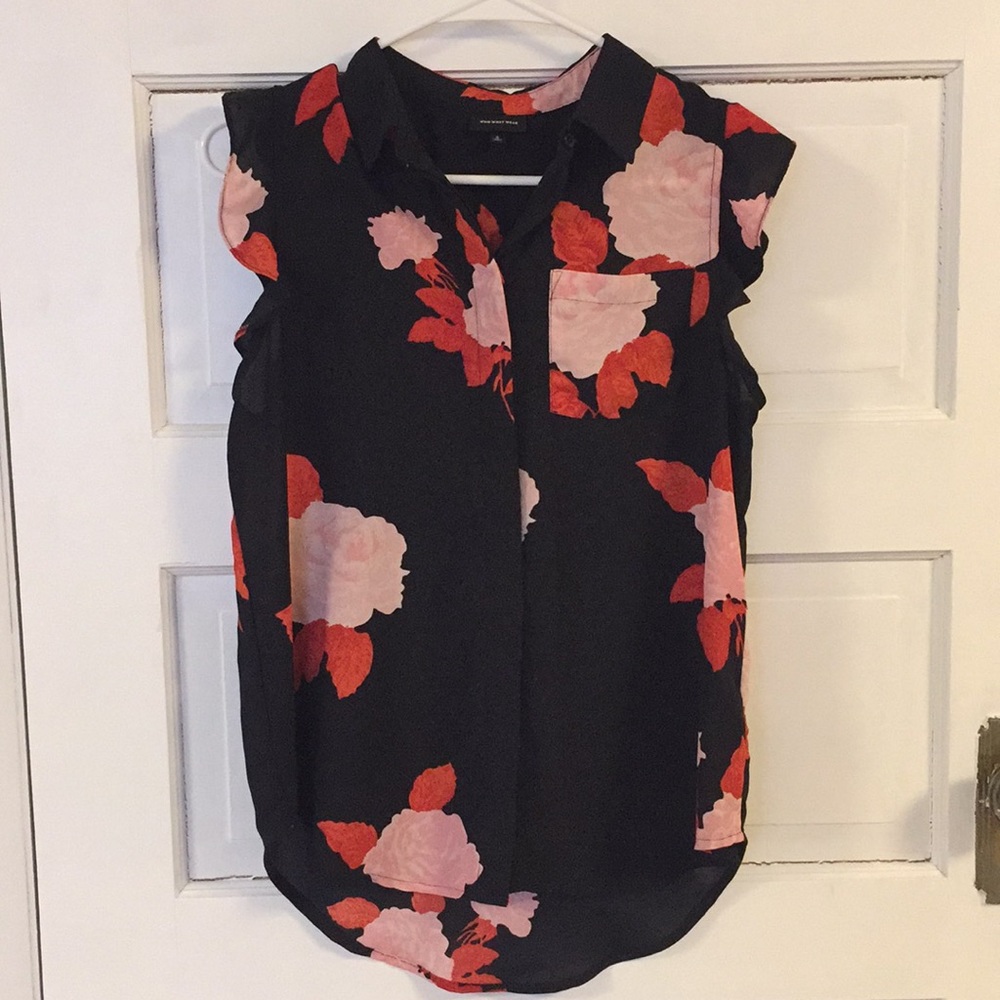 Floral button up